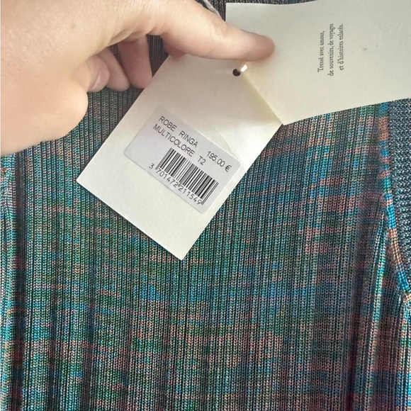 Chic Teal and rose Maxi Dress - Picture 3 of 4